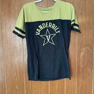 J. America Two-Tone Vanderbilt Tee - Black and Gold